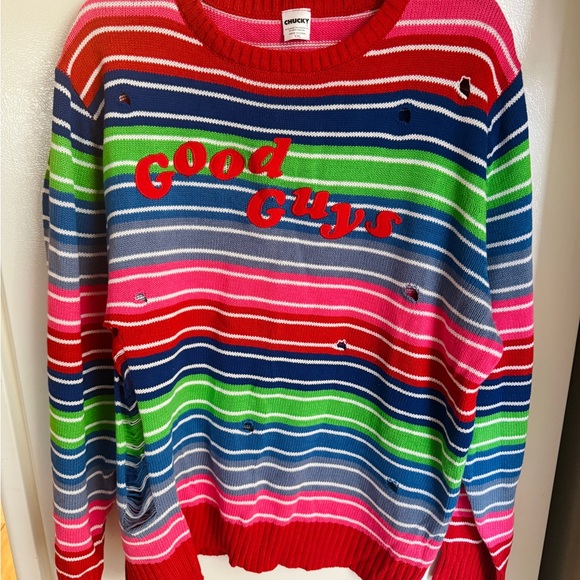 ADULT Chucky Plus Size Sweater/Size XXLarge - Picture 3 of 12